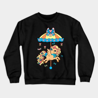 Carousel Merry Go Round Pony Horse Crewneck Sweatshirt